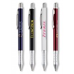 Custom Engraved Metal Collection Click Action Brass Ballpoint Pen w/Dimpled Grip