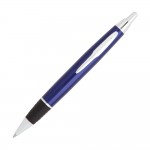 Logo Branded Nora Metal Ballpoint Pen - Black/Blue
