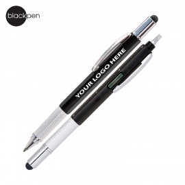Blackpen Twist-Action Multifunctional Level Tool Ballpoint Pen Logo Branded