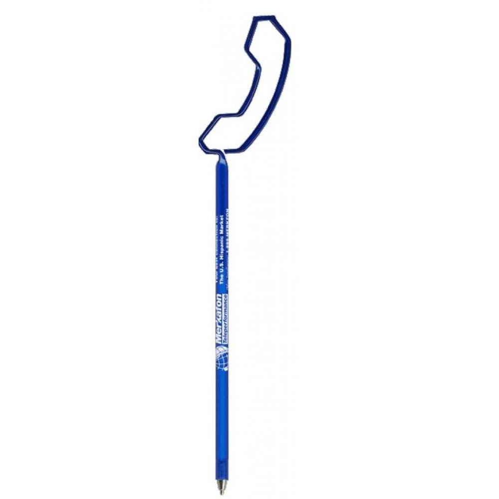 Telephone Handset Inkbend Standard, Bent Pen Custom Imprinted Telephone Handset Inkbend Standard, Bent Pen Custom Imprinted