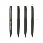 Matte Metal Ballpoint Pen with Fabric Grip Custom Imprinted