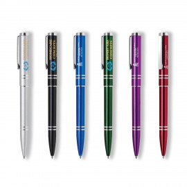 Custom Engraved Aluminum Ballpoint Click Metal Pen
