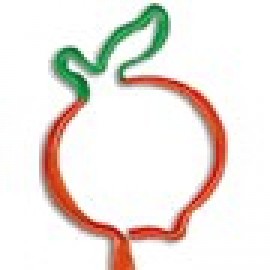 Custom Imprinted Peach Multi-Color Inkbend Standard, Bent Pen