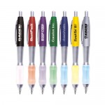 Soft Grip Light Glow Pen w/ Purple LED Custom Imprinted