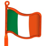 Inkbend Standard Billboard Pens W/ Ireland Flag Stock Insert Custom Engraved