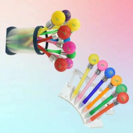 Custom Engraved Plastic Ballpoint Pen with LED Light Bulb (Removable Cap)