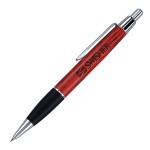 Click Action Elegant Wood Pen with Grip Custom Imprinted