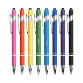 Custom Imprinted Soft Touch Stylus Metal Pen