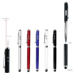 Custom Engraved Detachable Stylus 4 In 1 Metal Pen