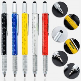 6In1 Multifunctional Ballpoint Pen Logo Branded