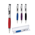 Logo Branded Metallic Grip Ballpoint Pen