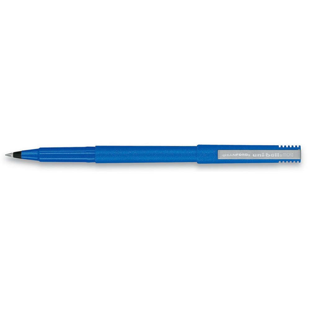 Custom Imprinted Uniball Micro Point Pearlized Blue/Black Ink Roller Ball Pen