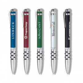 Twist Action Aluminum Ballpoint Pen Logo Branded