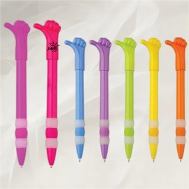Custom Engraved Thumbs-Up Motif Novelty Pen