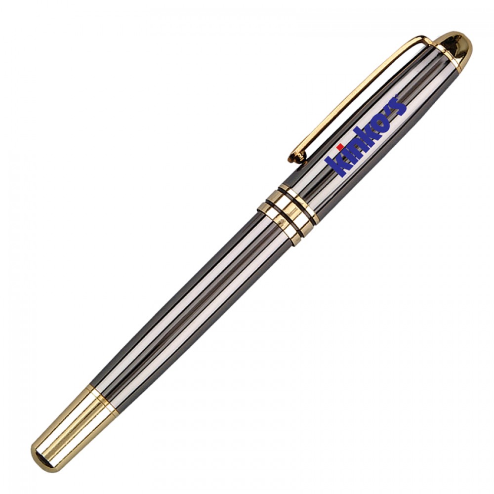 Custom Imprinted Executive Collection Gunmetal Gray Roller Ball Pen Custom Imprinted Executive Collection Gunmetal Gray Roller Ball Pen