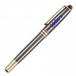 Custom Imprinted Executive Collection Gunmetal Gray Roller Ball Pen