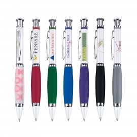 Logo Branded Click Action Metal Ballpoint Pen