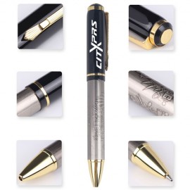 Custom Imprinted Antonio Brass Barrel Twist Ball Pen