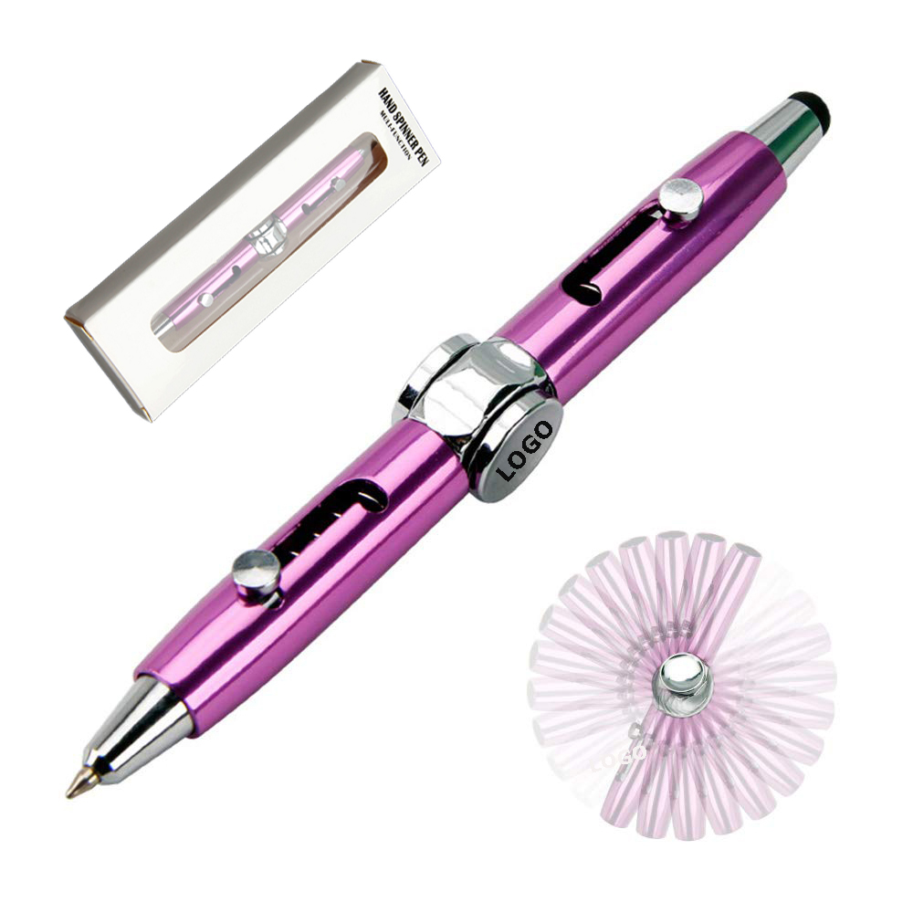 3 in 1 Hand Rotating Pen Anti-anxiety Rotator Toy Pen Logo Branded 3 in 1 Hand Rotating Pen Anti-anxiety Rotator Toy Pen Logo Branded