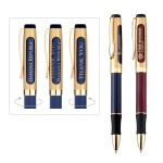 Metal Pen, Ballpoint pen, Twist action, Blue ink refill optional Custom Imprinted