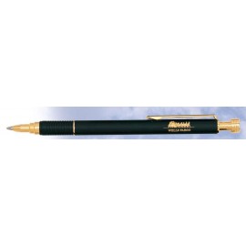 Monogram Brass Barrel Ball Point Pen w/ Gold Plating (Siikscreen) - ON SALE - LIMITED STOCK Custom Imprinted
