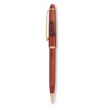 Custom Engraved Wooden Pen w/ Gold Trim