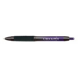 Logo Branded Uniball 207 BLX Gel Pen Purple/Black Barrel Purple/Black Ink