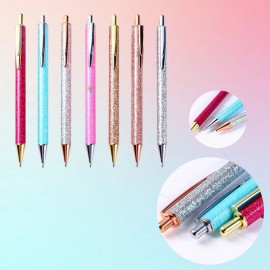 Custom Imprinted Shimmering Metallic Press Action Ballpoint Metal Gift Pen  Custom Imprinted Shimmering Metallic Press Action Ballpoint Metal Gift Pen