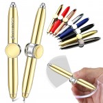 Metal 3-in-1 LED Fidget Spinner Twist Pen Logo Branded
