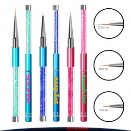 Diamond Liner Brushes Custom Engraved
