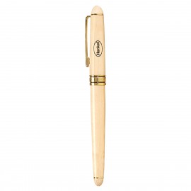 Custom Engraved The Milano Blanc Maplewood Rollerball Pen