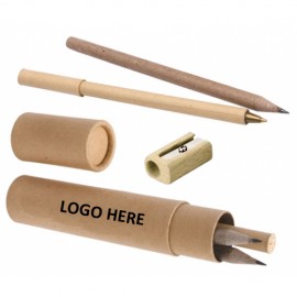 Eco Friendly Pen And Pencil Set Logo Branded