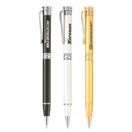 Media Brass Construction Ballpoint Pen Logo Branded