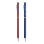 Metallic Ballpoint Twist Pen - Colors Logo Branded