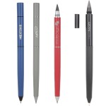 Gehry - Metal Twist-Action Ballpoint &amp; Graphene Pencil Logo Branded