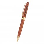 Custom Imprinted Rosewood Twist Ballpoint Pen