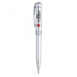 Custom Imprinted Astarte Satin Chrome Ballpoint Pen