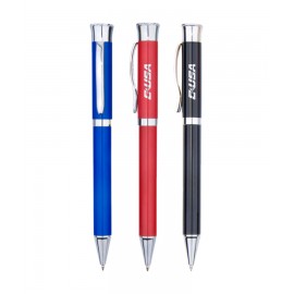 Union Printed - Metal Twist Ball Pen with Laser Engraved Logo Logo Branded
