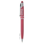 Custom Engraved Twist Action Ballpoint Pen w/Satin Chrome Accent