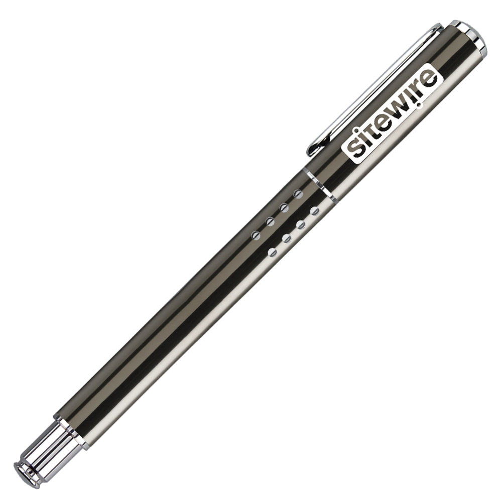 Custom Imprinted Gun Metal Gray Brass Ballpoint Pen Custom Imprinted Gun Metal Gray Brass Ballpoint Pen