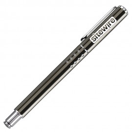 Custom Imprinted Gun Metal Gray Brass Ballpoint Pen
