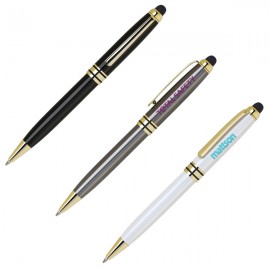 Logo Branded Classy Brass Stylus Pen  Logo Branded Classy Brass Stylus Pen