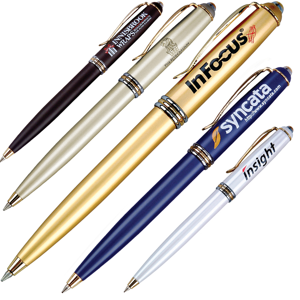 Brass Twist Action Ballpoint Pen Custom Engraved Brass Twist Action Ballpoint Pen Custom Engraved