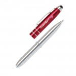 Custom Imprinted Stylus-400 L.E.D. Light & Aluminum Ballpoint Pen