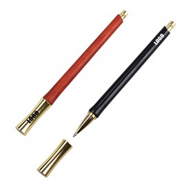 Custom Imprinted Luxury Wooden Brass Medium Point Ball Pen  Custom Imprinted Luxury Wooden Brass Medium Point Ball Pen