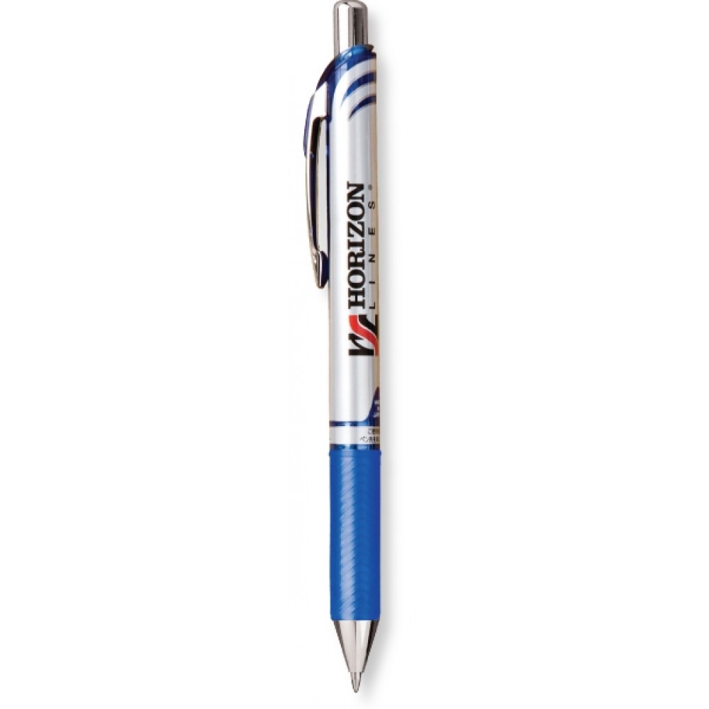 Pentel EnerGel RTX Gel Ink Pen - Blue/Blue Ink Custom Engraved