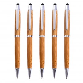 Bamboo Stylus Ballpoint Pen Logo Branded