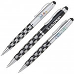 Heavyweight Twist Action Ballpoint Pen w/ Touch Screen Stylus Custom Engraved