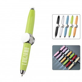 Logo Branded Fidget Spinner Pen with LED Light  Logo Branded Fidget Spinner Pen with LED Light