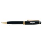 Danish-I Twist Action Ballpoint Pen w/Gold Accents Logo Branded